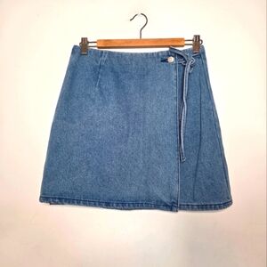 FRNCH Blue Denim Mini Skirt